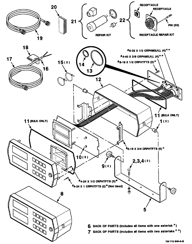 Схема запчастей Case IH 8575 - (04-004) - CONSOLE CONTROL BOX ASSEMBLY (06) - ELECTRICAL