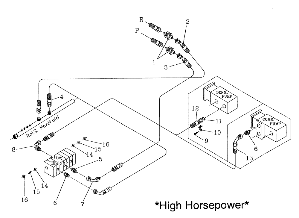 Схема запчастей Case IH 7700 - (B06[21]) - HYDRAULIC CIRCUIT {STANDARD TOPPER} W/OUT SIDETRIM Hydraulic Components & Circuits