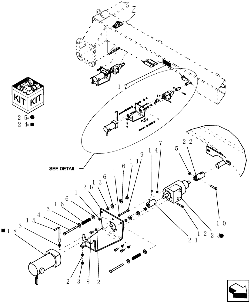 Схема запчастей Case IH 2330 - (75.100.16) - VARIABLE DRIVE COMPONENTS (2 TANK) (75) - SOIL PREPARATION