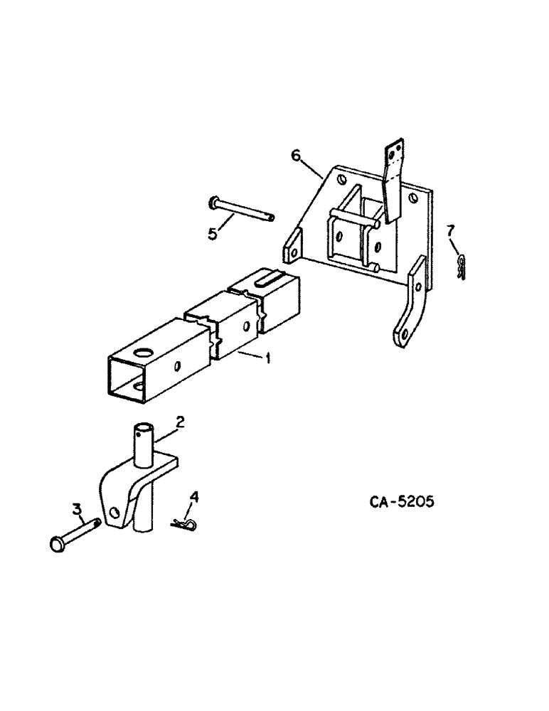 Схема запчастей Case IH 500 - (C-48) - TRANSPORT WHEEL ATTACHMENT, TRANSPORT TONGUE AND CONNECTIONS 