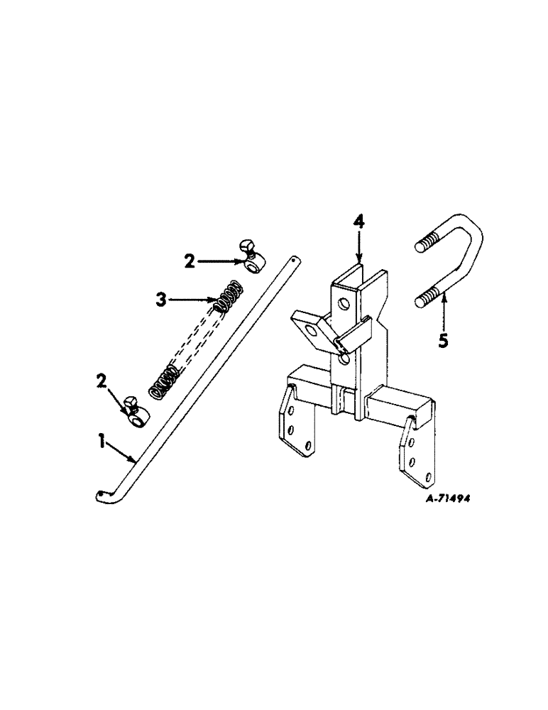 Схема запчастей Case IH 184 - (A-11[A]) - PLANTER ATTACHING UNIT, 184 PLANTER 