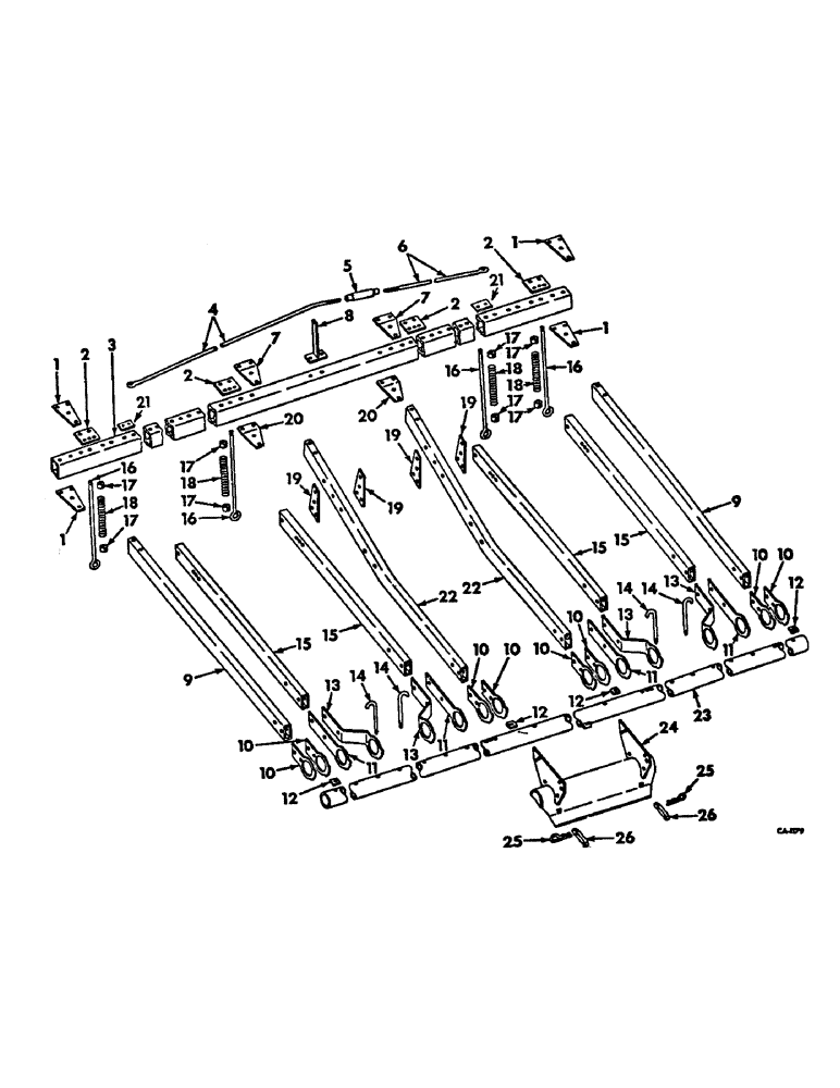 Схема запчастей Case IH 96 - (AC-03) - MAIN FRAME 