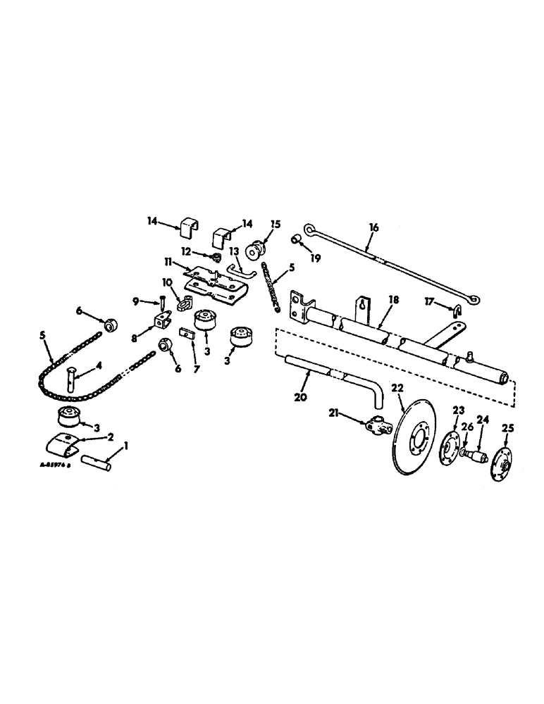 Схема запчастей Case IH 66-SERIES - (U-31) - MARKER UNIT, DISK TYPE, FOR 6-ROW PLANTERS 