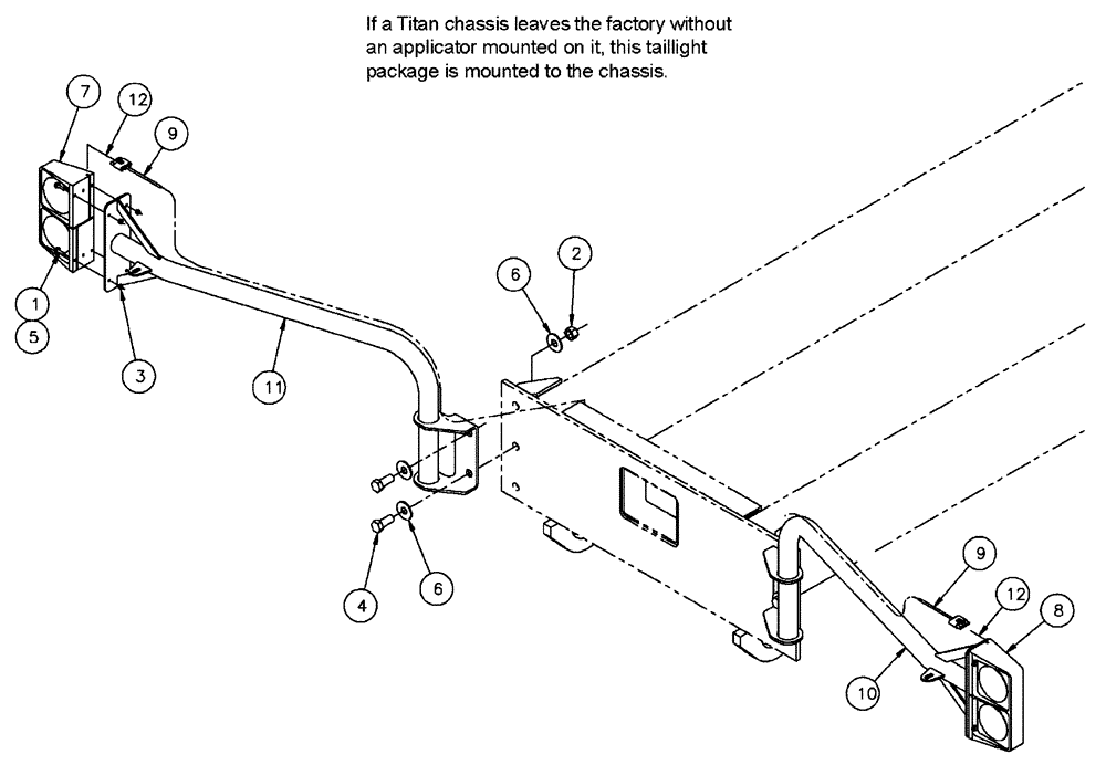 Схема запчастей Case IH FLX4375 - (10-020) - TAILLIGHT MOUNT ASSEMBLY Options