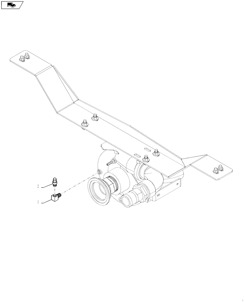 Схема запчастей Case IH 4430 - (55.414.06) - PRODUCT PUMP PRESSURE SWITCH (55) - ELECTRICAL SYSTEMS