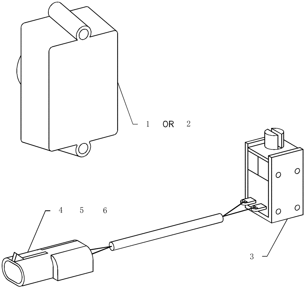 Схема запчастей Case IH ADX3360 - (A.50.A[07]) - CABLE TERMINATOR/CLUTCH SOLENOID A - Distribution Systems