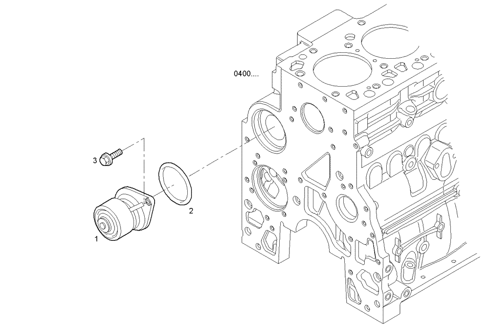 Схема запчастей Case IH F4BE0484F D601 - (3200.113) - WATER PUMP 