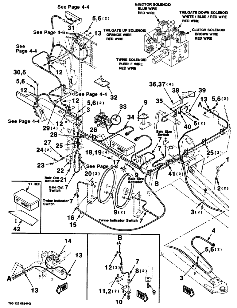 Схема запчастей Case IH 8460 - (4-02) - ELECTRICAL ASSEMBLY, FRONT (06) - ELECTRICAL