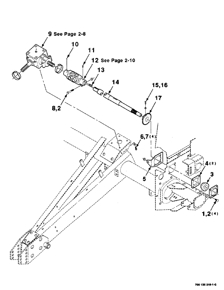 Схема запчастей Case IH RS451 - (2-06) - MAIN DRIVE ASSEMBLY Driveline