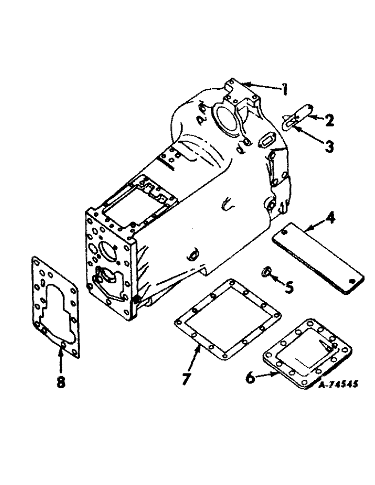 Схема запчастей Case IH 826 - (07-19) - DRIVE TRAIN, CLUTCH HOUSING AND COVERS, GEAR DRIVE TRACTORS (04) - Drive Train