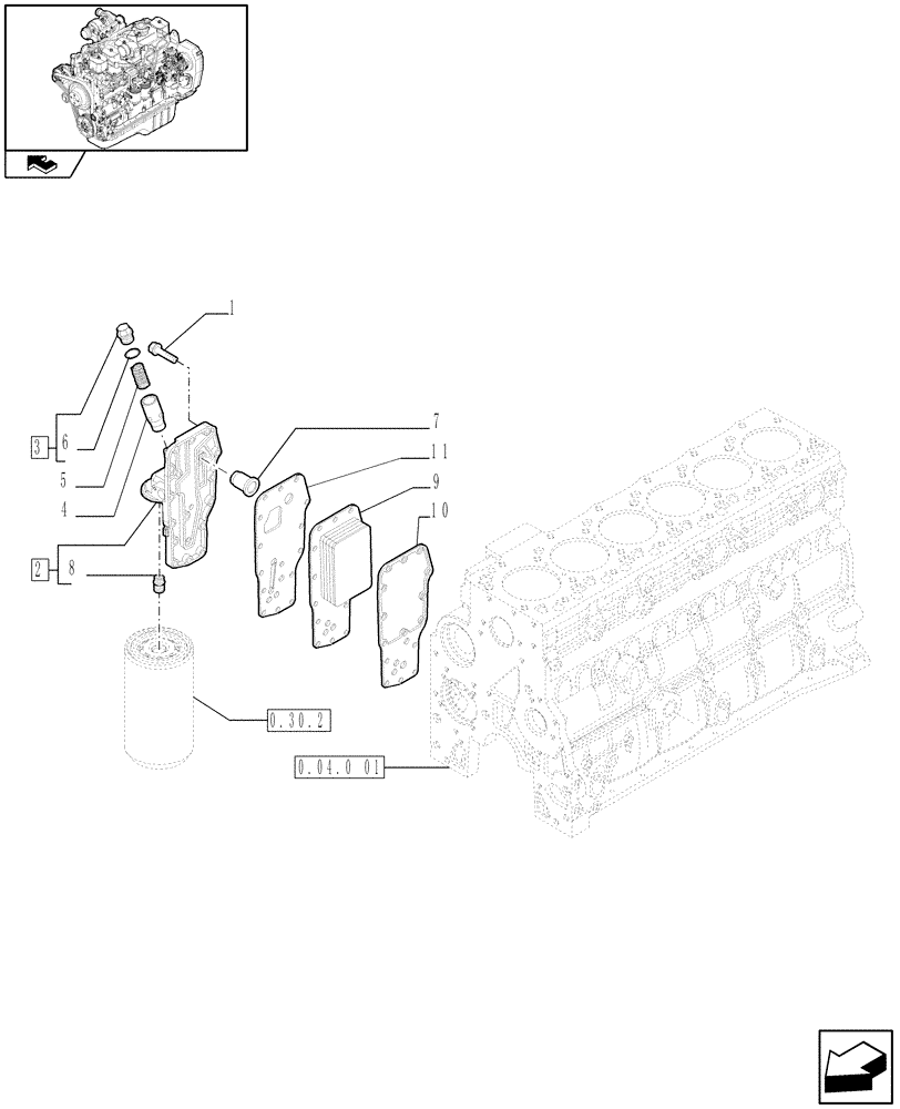 Схема запчастей Case IH F4GE9684R J602 - (0.31.5) - HEAT EXCHANGER - ENGINE (2853333) 