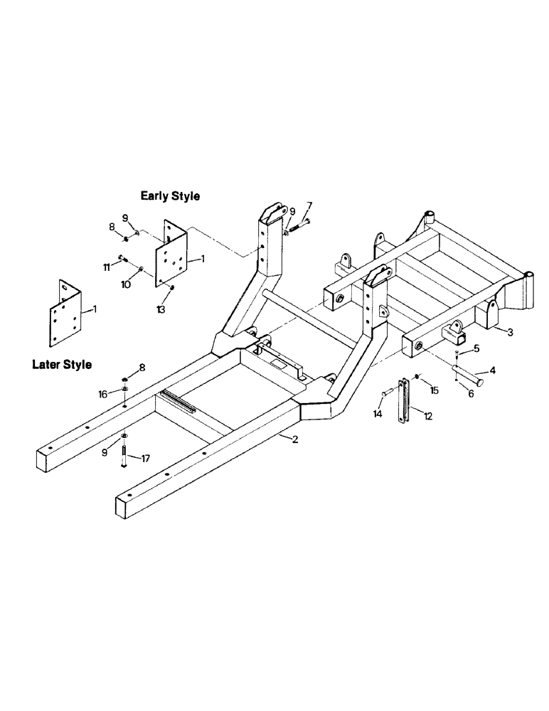 Схема запчастей Case IH PTA297 - (11-31) - MODEL 603 & 606, UTILITY BLADE FRAME Options & Miscellaneous