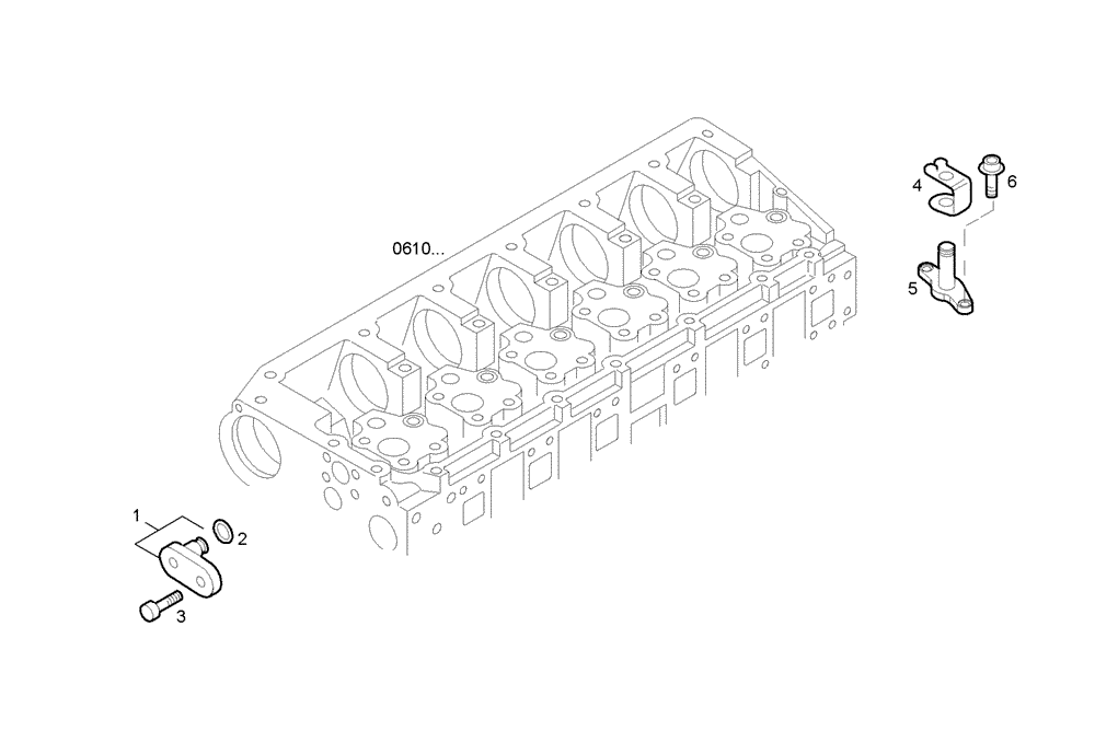 Схема запчастей Case IH F3AE0684L E906 - (3700.001) - ENGINE EXHAUST BRAKE 