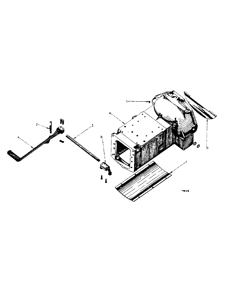 Схема запчастей Case IH 434 - (4-21) - CLUTCH HOUSING AND CONNECTIONS - CHASSIS (06) - POWER TRAIN