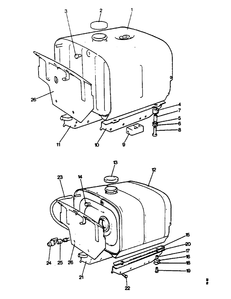 Схема запчастей Case IH 885 - (A72) - ENGINE, FUEL TANK, PIPES AND FITTINGS, 885 TRACTORS (01) - ENGINE