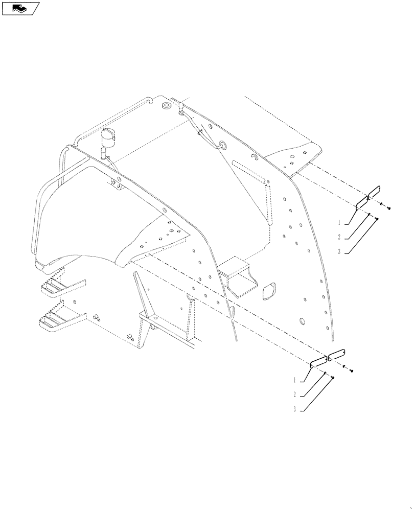 Схема запчастей Case IH QUADTRAC 600 - (55.404.04) - TAIL LIGHTS (EUROPE) (55) - ELECTRICAL SYSTEMS