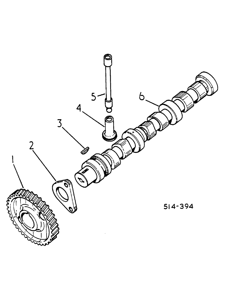 Схема запчастей Case IH 485 - (0E19-2) - CAMSHAFT AND RELATED PARTS Power