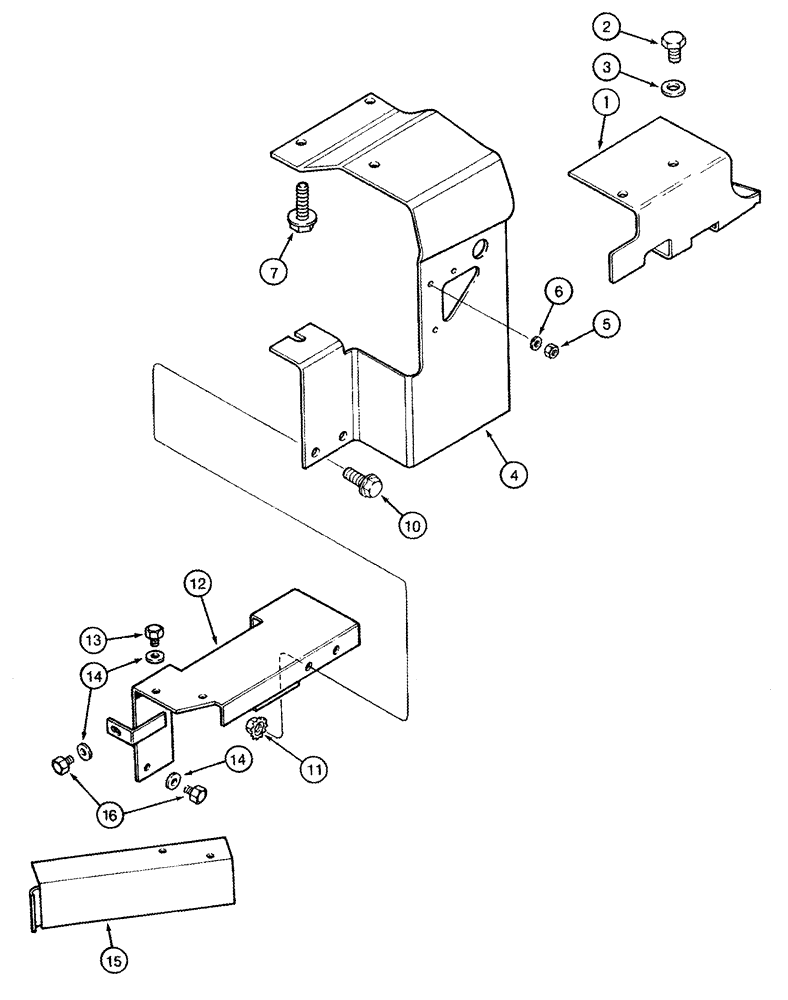 Схема запчастей Case IH 8930 - (2-020) - EXHAUST SYSTEM SHIELDS (02) - ENGINE