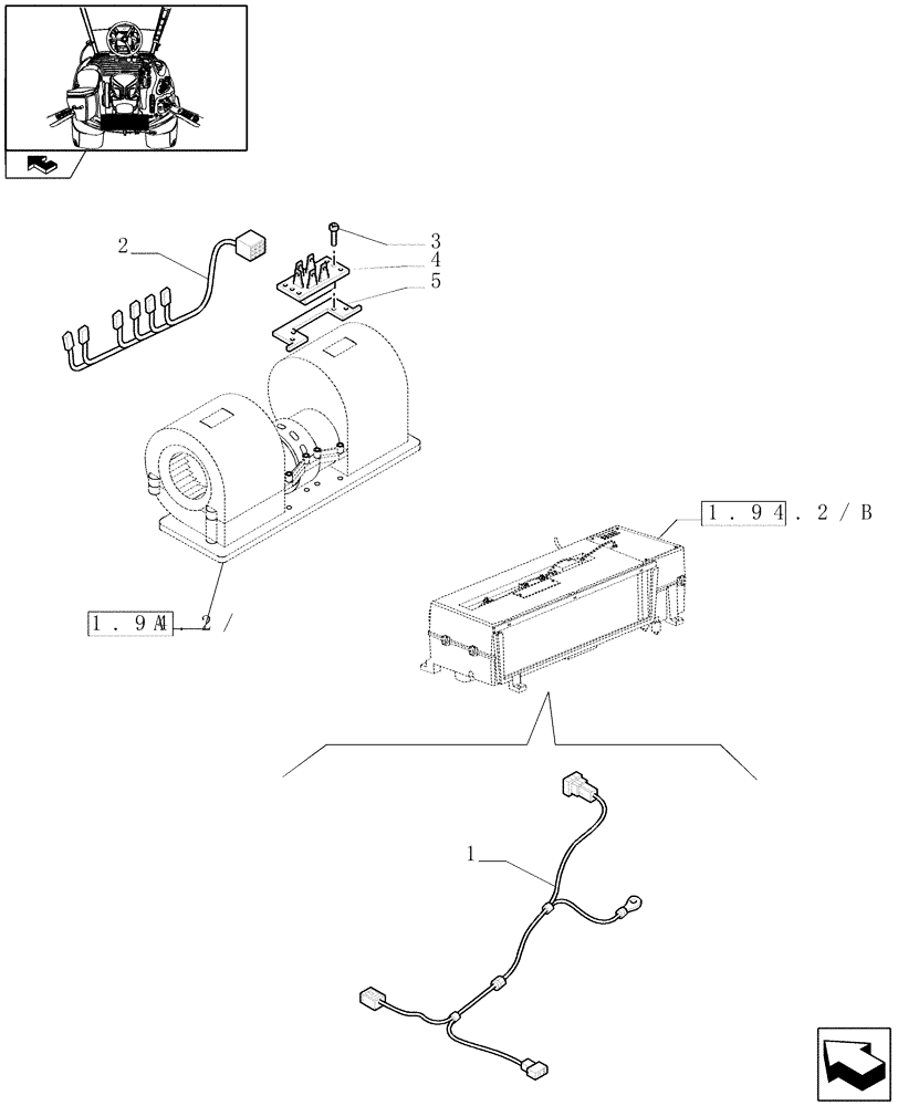 Схема запчастей Case IH PUMA 140 - (1.75.4[08]) - AIR CONDITIONING CABLES AND RELATED PARTS (06) - ELECTRICAL SYSTEMS