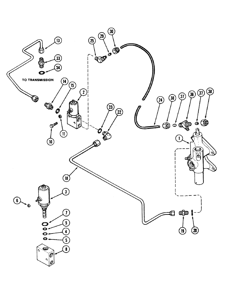 Схема запчастей Case IH 2594 - (7-06) - DIFFERENTIAL LOCK CIRCUITRY (07) - BRAKES