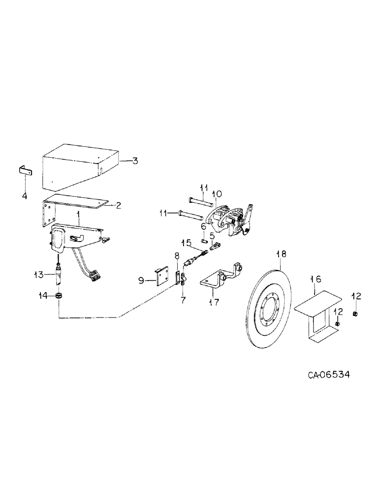 Схема запчастей Case IH 4786 - (04-3) - BRAKES, PARKING BRAKES (5.1) - BRAKES