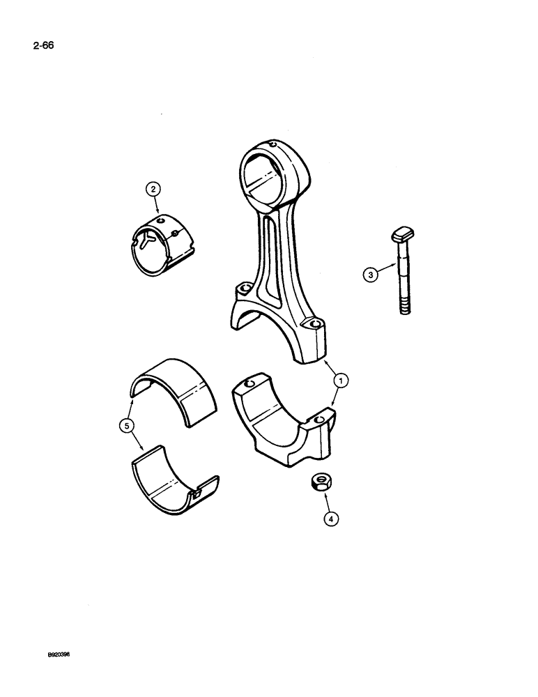 Схема запчастей Case IH 9240 - (2-066) - CONNECTING RODS, 6TA-830 ENGINE (02) - ENGINE