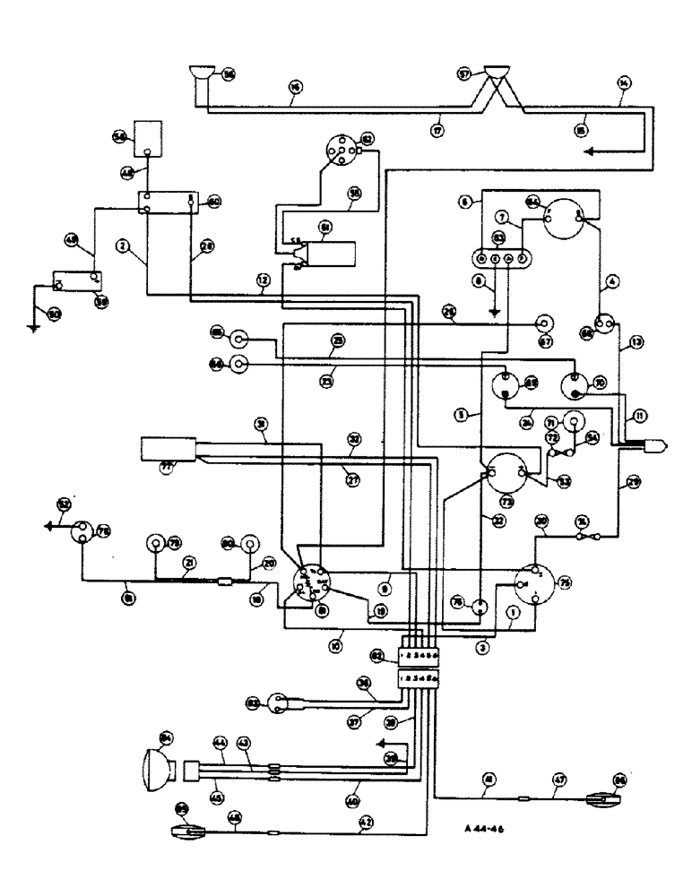 Схема запчастей Case IH 2350 - (3-21) - ELECTRICAL SYSTEM, PETROL (04) - ELECTRICAL SYSTEMS