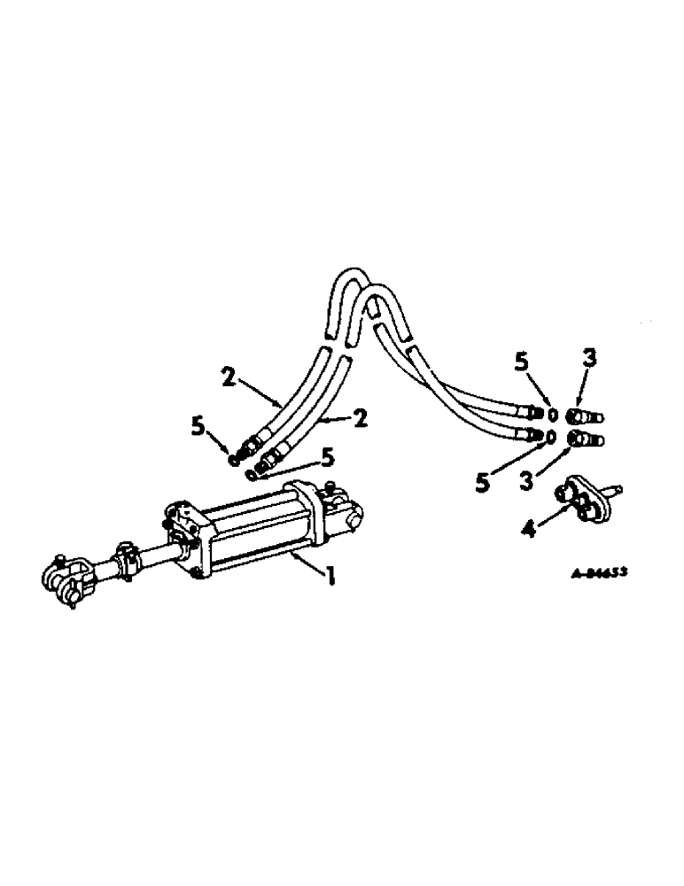 Схема запчастей Case IH 401 - (M-15) - HYDRAULIC CYLINDER AND CONNECTIONS 