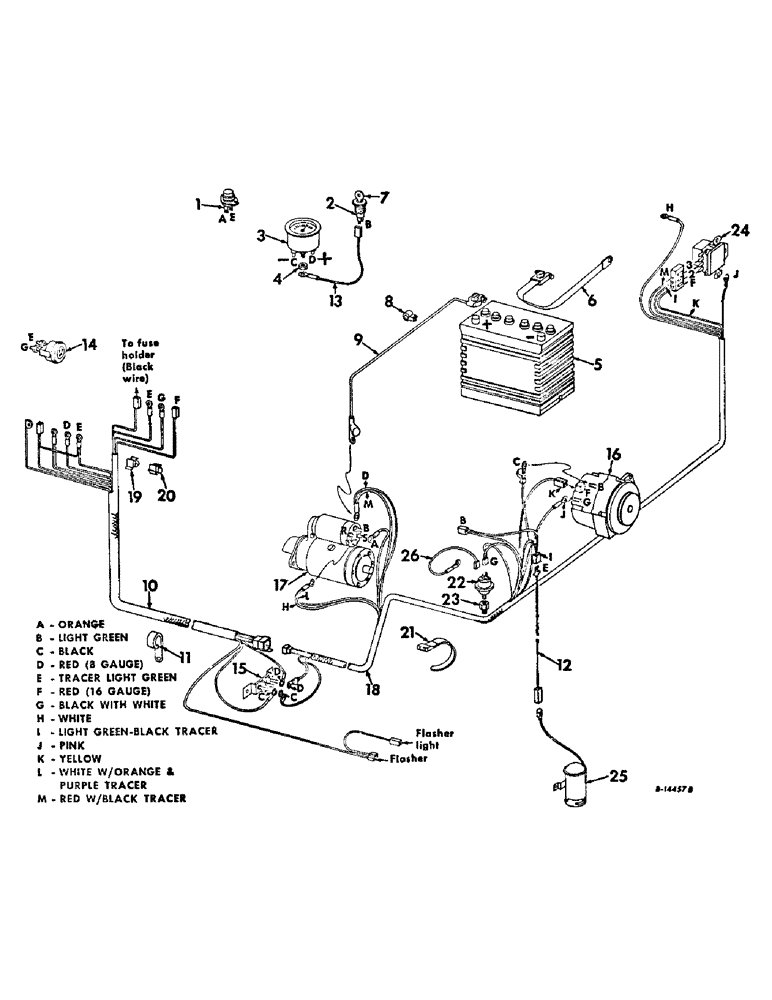 Схема запчастей Case IH 315 - (G-02) - ELECTRICAL SYSTEM, MAIN WIRING DIAGRAM, FOR GASOLINE ENGINE (06) - ELECTRICAL SYSTEMS