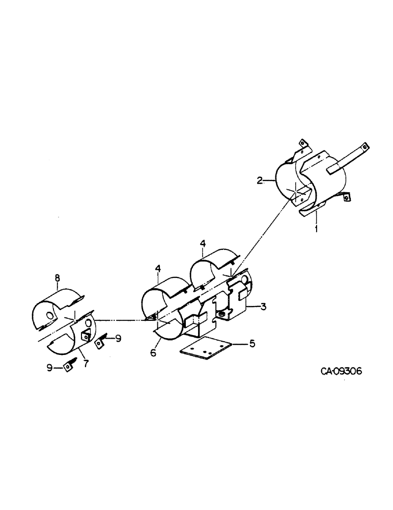 Схема запчастей Case IH 684 - (07-77) - DRIVE TRAIN, PROTECTION SHIELDS, FOUR WHEEL DRIVE SHAFT (04) - Drive Train