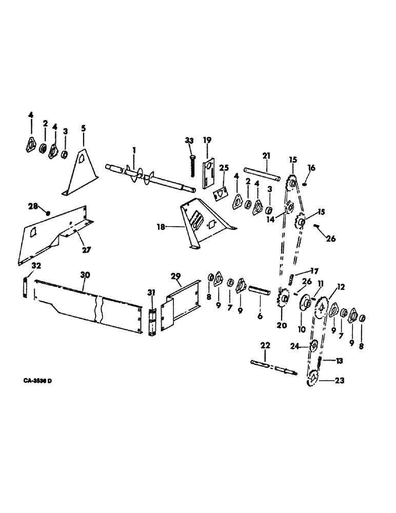 Схема запчастей Case IH 815 - (26-15) - GRAIN TANK, GRAIN TANK LEVELING, BEAN Grain Tank