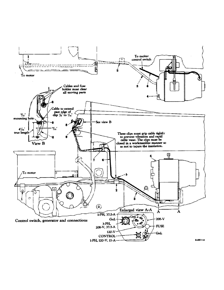 Схема запчастей Case IH 450-SERIES - (459) - ATTACHMENTS, ELECTRALL, SPECIAL, CONTROL SWITCH, GENERATOR AND CONNECTIONS Attachments