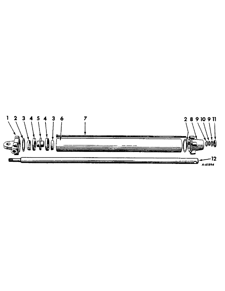 Схема запчастей Case IH 414 - (081[1]) - HYDRAULIC CYLINDER (35) - HYDRAULIC SYSTEMS