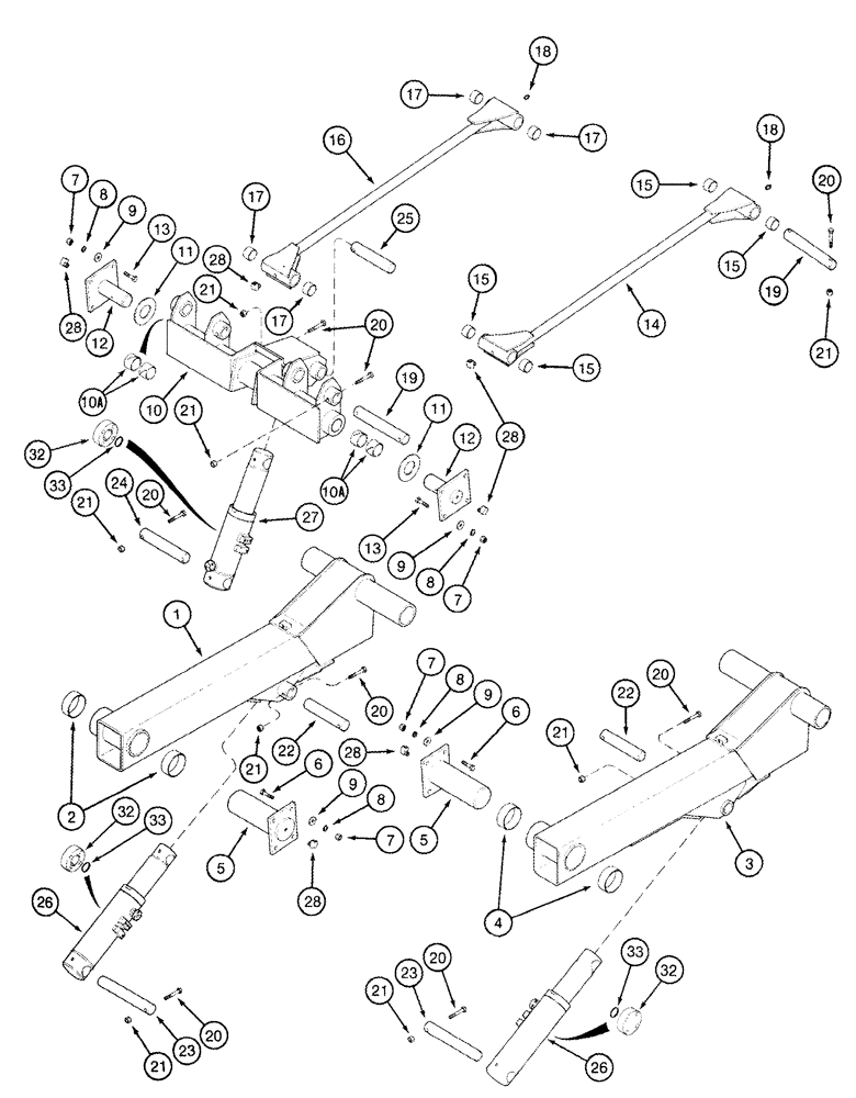 Схема запчастей Case IH 2555 - (09A-30) - DRUM LIFT ARMS (13) - PICKING SYSTEM