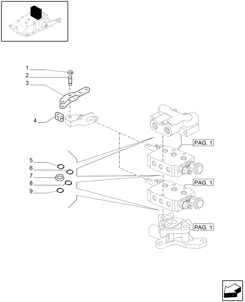 Схема запчастей Case IH JX1070C - (1.82.7/06[02]) - (VAR.108) 2 REMOTE VALVES FOR MDC - RINGS - C5484 (07) - HYDRAULIC SYSTEM