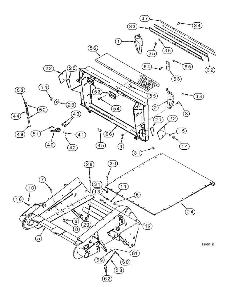 Схема запчастей Case IH 2188 - (9A-30) - FEEDER, HOUSING AND ADAPTER (13) - FEEDER