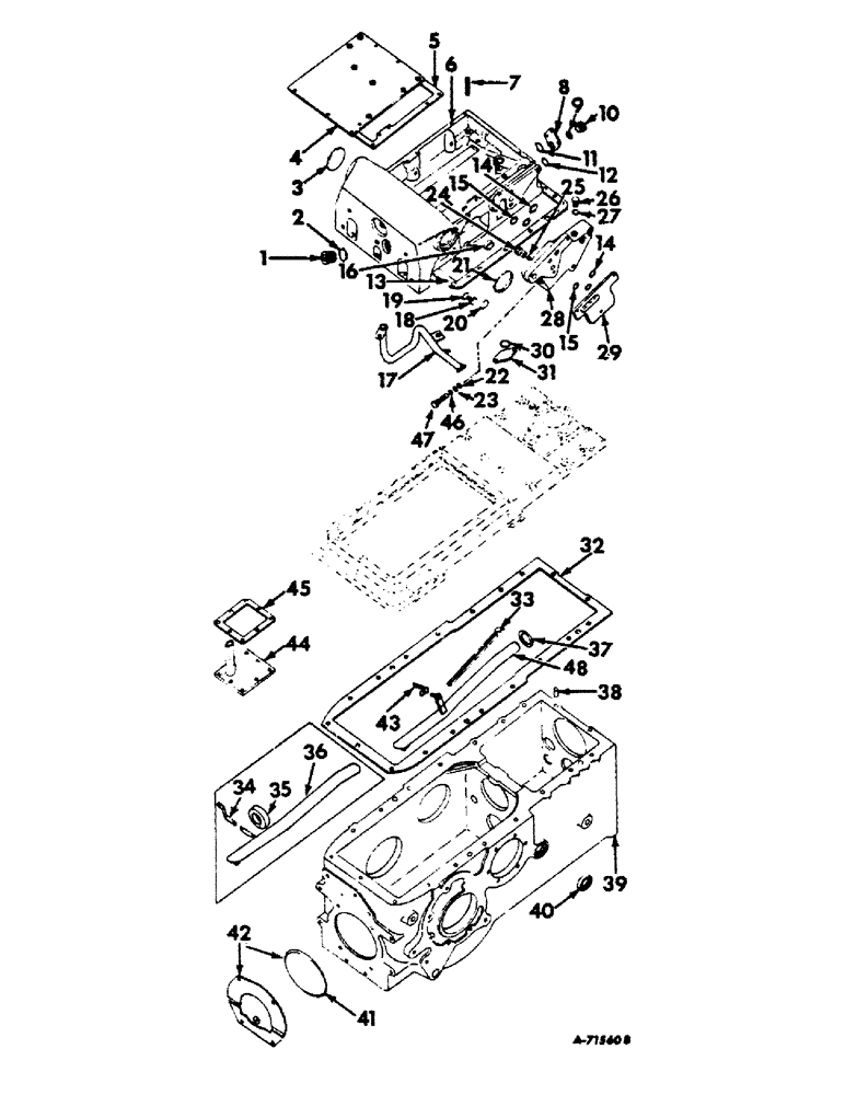 Схема запчастей Case IH 2504 - (146) - REAR FRAME AND DRIVING MECHANISMS, REAR FRAME COVER AND CONNECTIONS, FARMALL TRACTORS Rear Frame & Driving Mechanisms