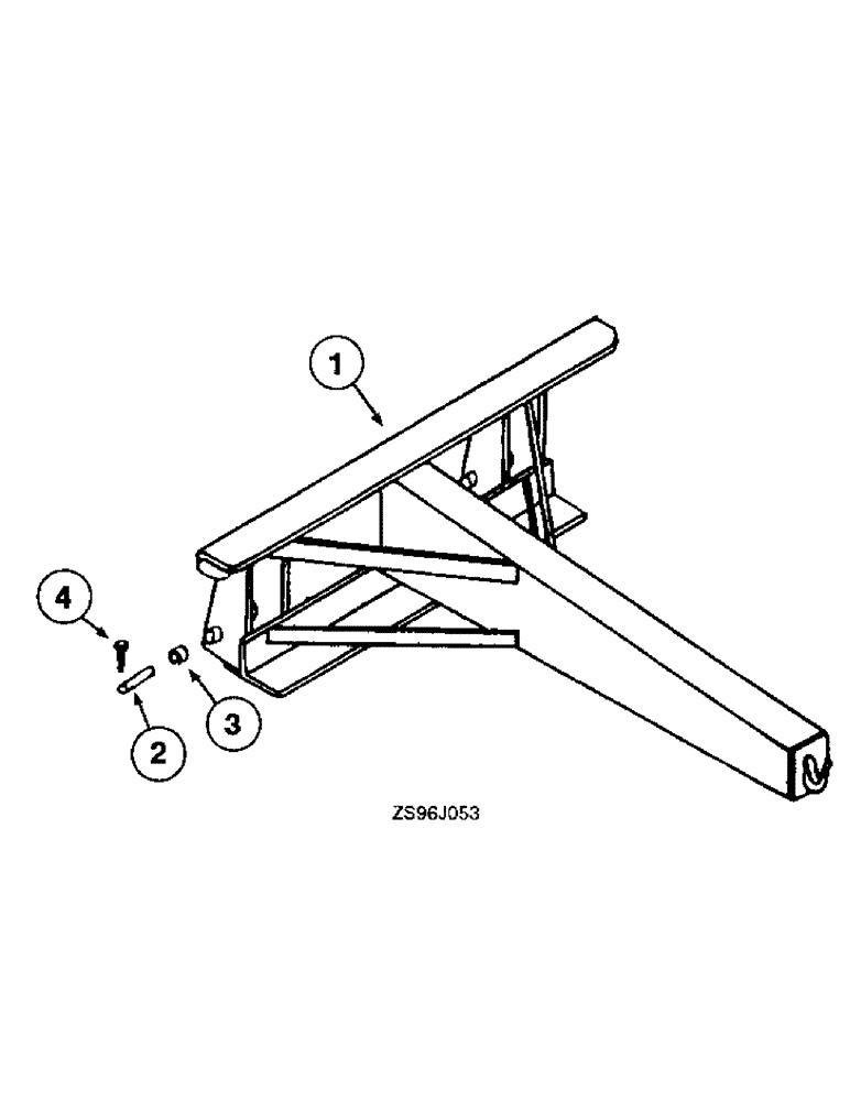 Схема запчастей Case IH 2455 - (8-38) - HEAVY DUTY BOOM 