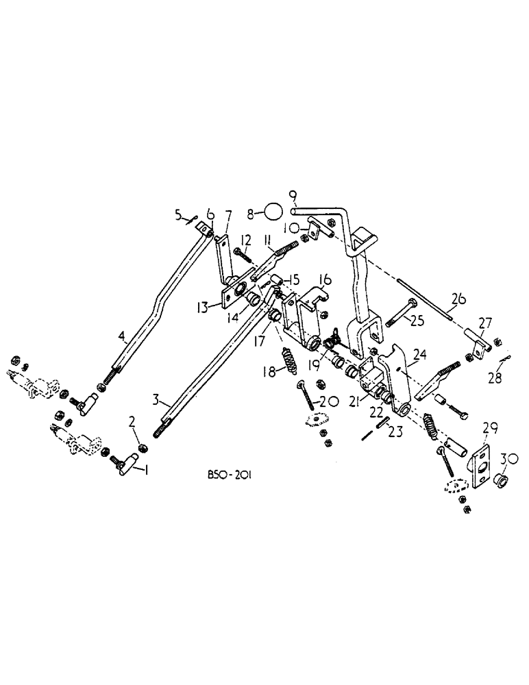 Схема запчастей Case IH 685 - (07-170) - RANGE CONTROLS, SYNCHRO, 7252 UP, CAB 206435 UP (04) - Drive Train