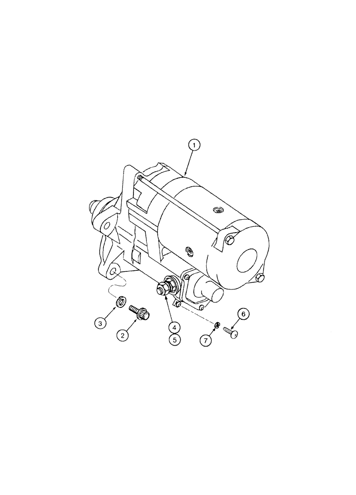 Схема запчастей Case IH MX240 - (04-15) - STARTER MOUNTING (04) - ELECTRICAL SYSTEMS