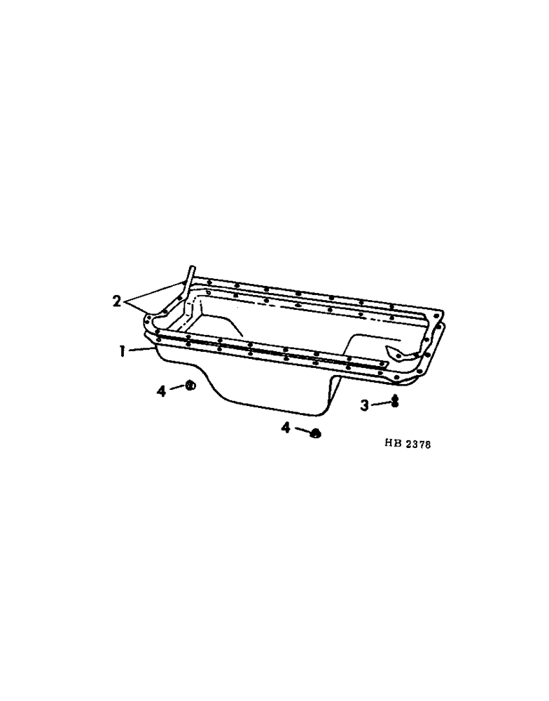 Схема запчастей Case IH 5000 - (12-22[A]) - POWER, HB-225 GAS ENGINE OIL PAN Power