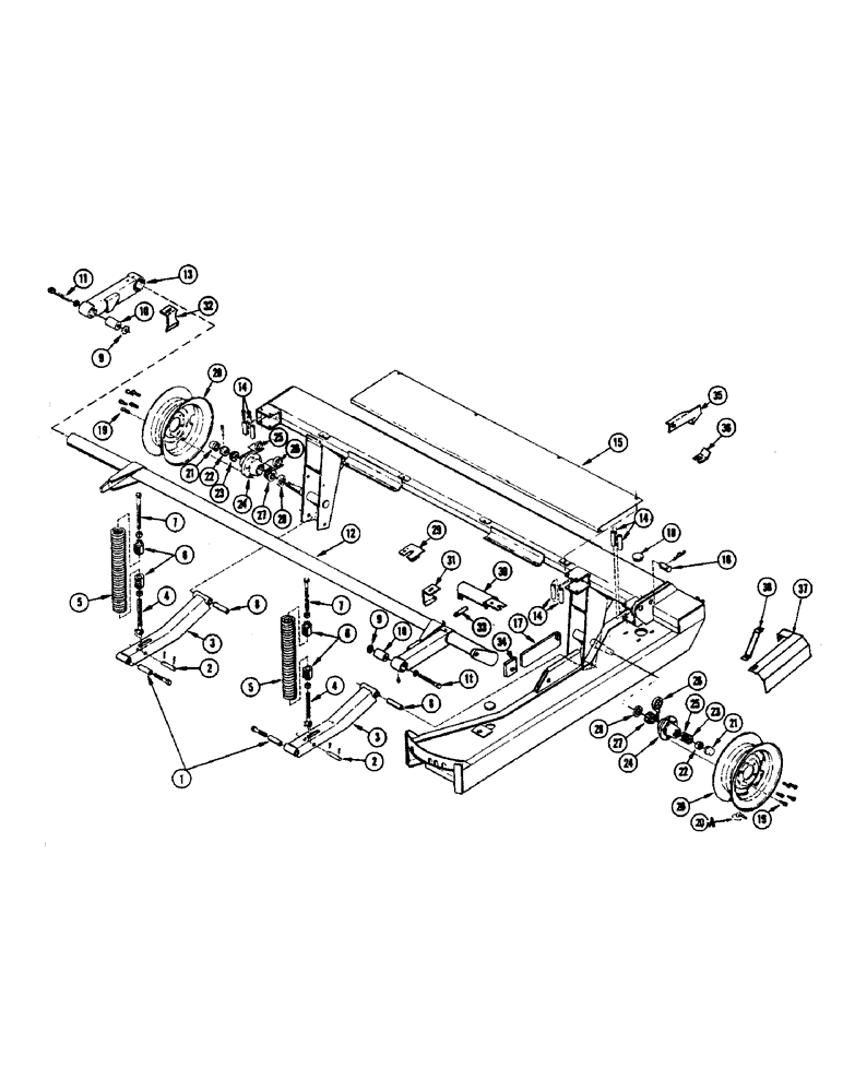 Схема запчастей Case IH 475 - (06) - HEADER SUPPORT AND FLOTATION 