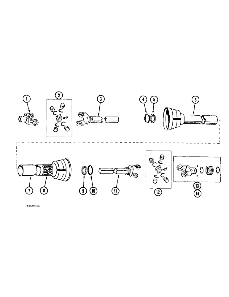 Схема запчастей Case IH 725 - (9-24) - DRIVE LINE, WEASLER MANUFACTURED (09) - CHASSIS