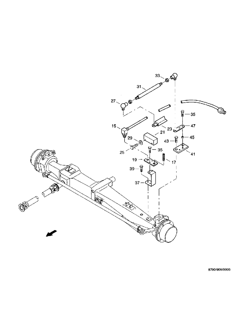 Схема запчастей Case IH 8790 - (218) - AUTOMATIC STEERING (41) - STEERING