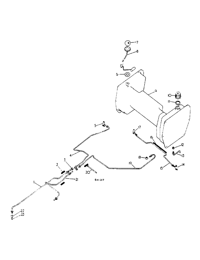 Схема запчастей Case IH 674 - (12-03) - FUEL TANK AND PIPING Power