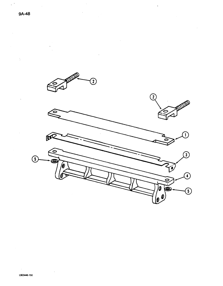 Схема запчастей Case IH 781 - (9A-048) - SHEAR BAR (12) - CHASSIS