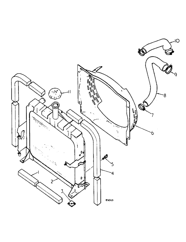 Схема запчастей Case IH 884 - (06-02) - RADIATOR AND CONNECTIONS Cooling