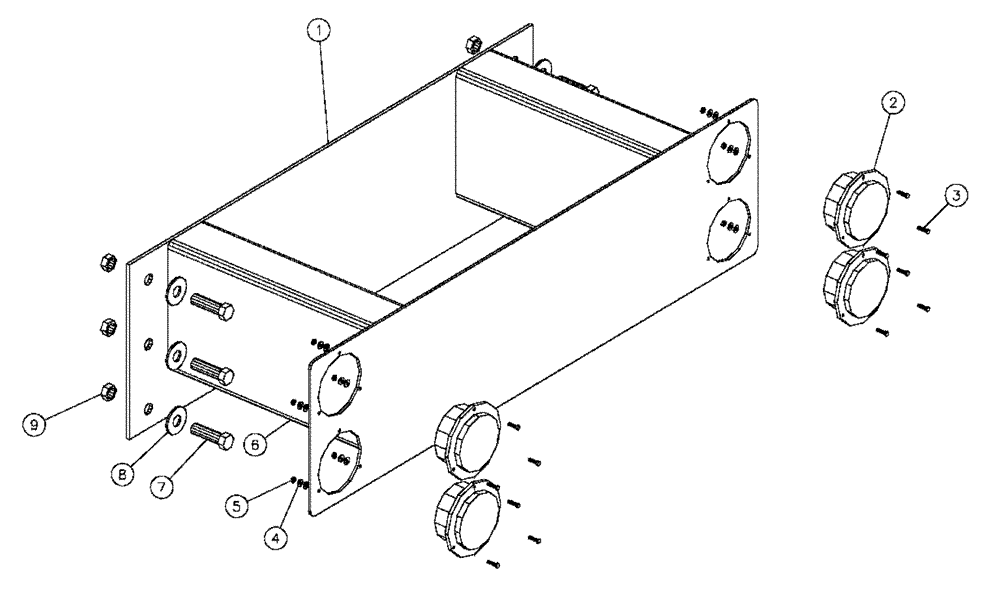 Схема запчастей Case IH 4330 - (10-002) - FRAME EXTENSION, 18” Options