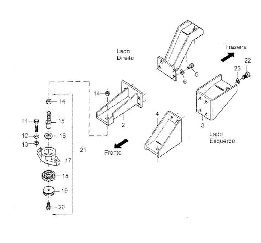 Схема запчастей Case IH 7000 - (C05.02[01]) - Engine Mounts {DS11} (10) - ENGINE