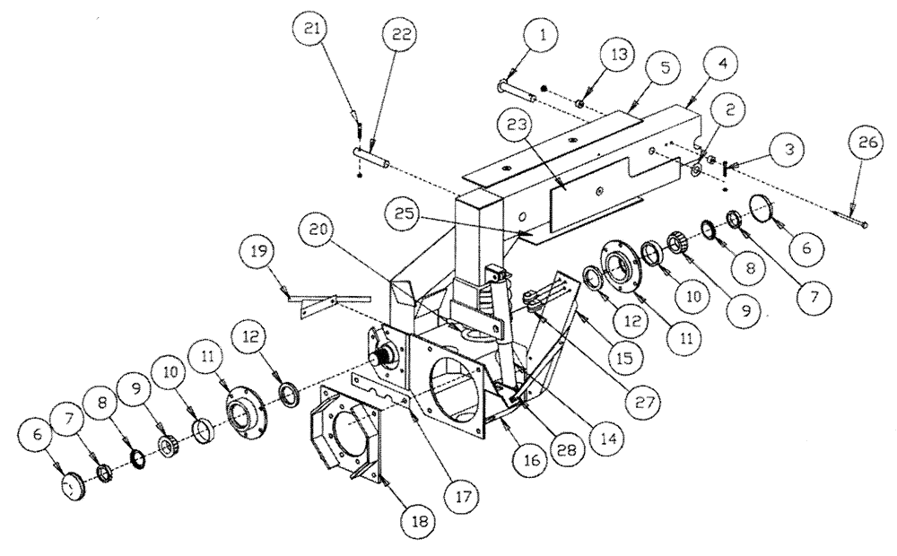 Схема запчастей Case IH PATRIOT 150 - (04-006) - STRUT ASSEMBLY - REAR Suspension & Frame